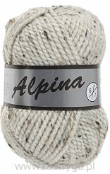 Włóczka Lammy Alpina 6 kolor 405 kremowy tweed wełna z akrylem