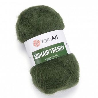 YarnArt Mohair Trendy 111 - ciemna zieleń