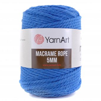 Macrame Rope 5 mm.  786 niebieski