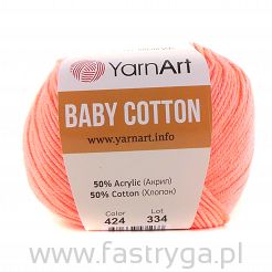 Włóczka Baby Cotton 424 neonowy