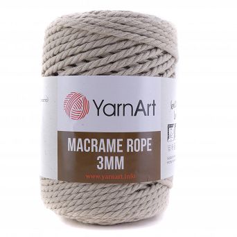 Macrame Rope 3 mm.  753 jasny beż