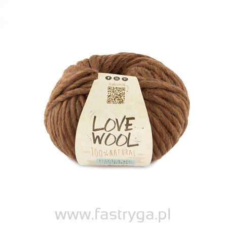 Włóczka Love Wool kolor 131 brąz