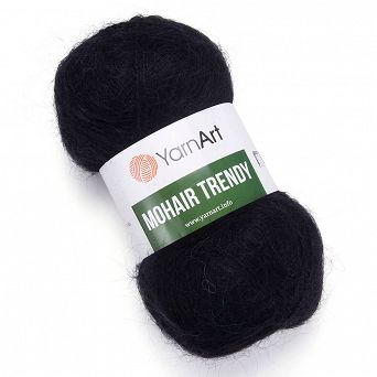 YarnArt Mohair Trendy 102 - czarny