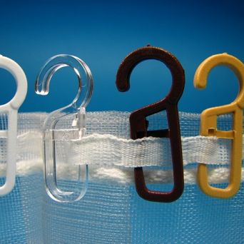 Plastic safety pins for courtains