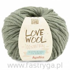 Włóczka Love Wool kolor 127 oliwkowo-stalowy